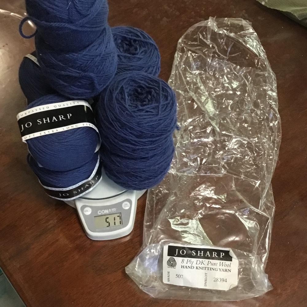 Jo Sharp Quality Wool Knitting Yarn, Blue